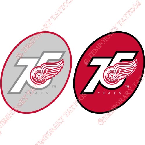 Detroit Red Wings Customize Temporary Tattoos Stickers NO.142